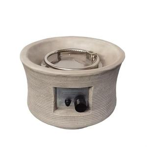 Diamètre 50cm. Foyer rond à gaz MgO et métal 40000 BTU Propane Bol à feu écologique pour décoration de jardin - Product Image 4