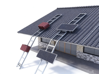 Promotion : Élévateur Électrique pour Panneaux Solaires, Hauteur de Levage 4m-18m, pour Installation sur Toiture