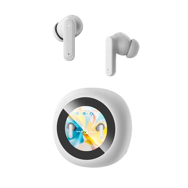 In-Ear Wireless TWS Earphone with Smart Touch Screen Low Latency Gaming Headphones Wireless Premium ANC Noise Cancelling Earbuds