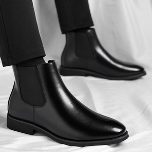 <span class=keywords><strong>Botas</strong></span> con Logotipo Personalizado, Zapatos para <span class=keywords><strong>Hombre</strong></span>, <span class=keywords><strong>Botas</strong></span> de Cuero Artificial con Forro de Piel, <span class=keywords><strong>Botas</strong></span> <span class=keywords><strong>Chelsea</strong></span> Casuales de Invierno para <span class=keywords><strong>Hombre</strong></span> - Product Image 3