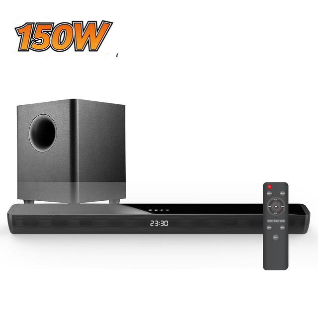 Samtronic Hot Sale Wireless Subwoofer bar Speaker Home Theatre Tv Soundbar Speaker 150W