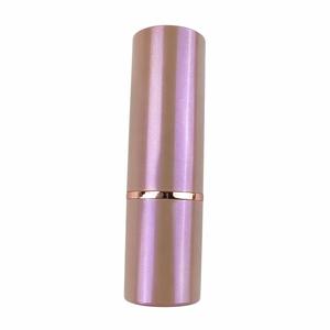 Tube de rouge à lèvres holographique avec capuchon nacré, corps rose doré en acrylique ABS PP, <span class=keywords><strong>peinture</strong></span> électrolytique, logo personnalisé, OEM, en vrac, 3,5 ml - Product Image 1
