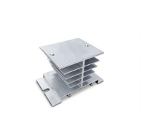 Dissipateur de chaleur de relais à semi-conducteurs triphasé SSR 10 ~ 120A pour la base de refroidissement de dissipateur de chaleur en aluminium industriel