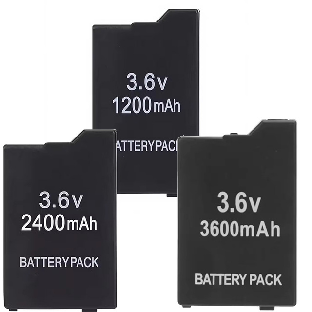 1200mAh 2400mAh 3600mAh Replacement Battery for PSP2000 PSP3000 High Capacity Rechargeable Battery Pack for PSP 2000 3000
