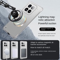 Para Xiaomi 15 Pro funda magnética pintura metálica sin marco Mi 14 Ultra 14T K70 Ultra para Redmi Note 14 cubierta protectora de Cámara dura