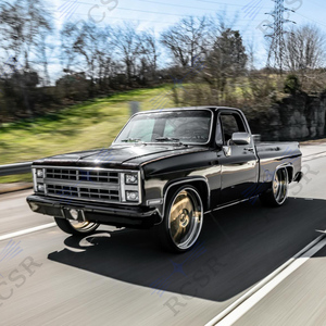 Jantes forgées RCSR Gold Rose Sliver à cinq branches, design 6x139.7, 22, 24, 26, 28, 30 pouces, jantes à déport profond, jantes Forgiatos - Product Image 4