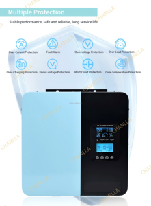 Nhà Máy Giá 5000 Wát 60A MPPT năng lượng mặt trời Power Inverter 24V-96V DC 220V AC tinh khiết Sine Wave HYBRID INVERTER với Single phase đầu ra - Product Image 5