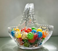 Vase en cristal sculpté à la main 24% PbO, décoration de mariage, centre de table élégant, ornement de table pour banquet, événement, décoration de la maison