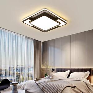 Оптовая продажа, Светильники для спальни, современные квадратные светодиодные потолочные светильники, декоративное освещение для дома и комнаты, приглушаемая Светодиодная потолочная лампа - Product Image 3