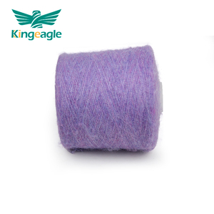 Kingeagle nouveau fil de <span class=keywords><strong>laine</strong></span> brossé <span class=keywords><strong>multicolore</strong></span> en poly nylon SP mélangé violet personnalisé à la mode pour l'hiver - Product Image 2