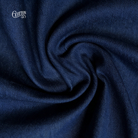 Tissu denim sergé droit bleu OE non extensible 10*10, mélange coton polyester 180 cm pour jeans et vêtements de travail (sortie d'usine)