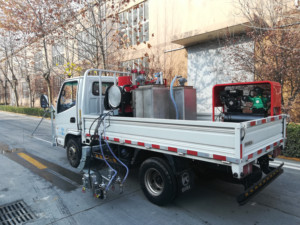 Máquina de Marcado Vial de Pintura Fría sin Aire con Motor <span class=keywords><strong>Honda</strong></span> Montada en Camión con Tanque de Pintura de 150 kg Bomba de Alta Eficiencia ZCP400 - Product Image 2