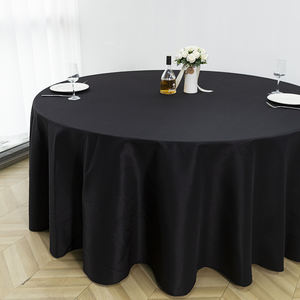 Premium 120-Inch White Anti-Stain Round Polyester Woven Spandex <b>Table</b> <b>Cover</b> Customizable Size/Color/Design Washable Hotel Use - Product Image 4