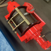 Treuil hydraulique DX DJ15 de 15 tonnes à commande à distance, moteur Sauer Danfoss, câble en acier inoxydable, pour levage de grues - Vente directe usine