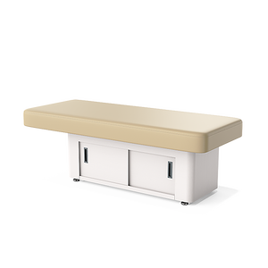 Martini-Salon Luxuriöse Verstellbare Holzrahmen-Kosmetikliege für Körper-Spa, Gesichtsbehandlungen und Massagen mit Aufbewahrungsschrank - Product Image 4