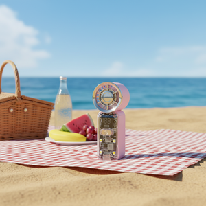 Nuevo Ventilador Turbo Mini Portátil 2026 con Luz, Recargable por USB, para Auto, de Alta Velocidad, Batería de Larga Duración de 1500mAh - Product Image 1