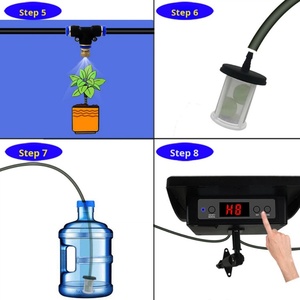 ZHITIAN SD B15 <b>Solar</b> Powered PVC Automatic Plant Watering <b>System</b> Smart Timer Moisture Sensor Weather Forecast Irrigation - Product Image 4