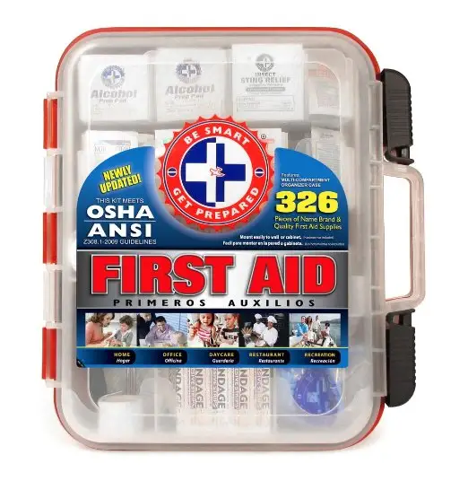 दीवार घुड़सवार खाली प्लास्टिक प्राथमिक चिकित्सा बॉक्स CE अनुमोदित प्राथमिक चिकित्सा किट