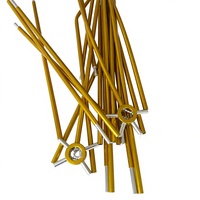 Poteaux de tente droits en alliage d'aluminium anodisé 7075, légers et durables, de longueur personnalisée, pour le camping et la randonnée en plein air
