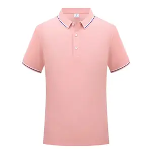Self-cultivation Short Sleeve Solid Color 100 Cotton Men Polo T-shirt Stock Lot Wholesale High Quality