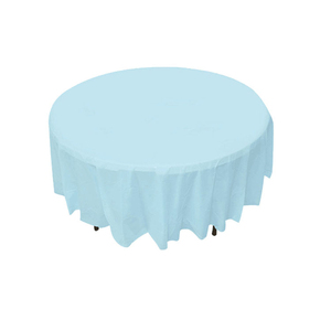 Nappe de mariage en PVC ronde moderne personnalisée dans des couleurs personnalisées Tissu tissé imperméable et résistant à l'huile pour les événements de dernière minute à manger - Product Image 3