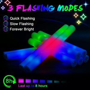 Palos de Espuma LED RGB de 16/18 Pulgadas Personalizados al por Mayor, 3 Modos, Palos Luminosos para Conciertos y Fiestas - Product Image 5