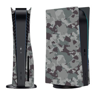Carcasas de Repuesto para <span class=keywords><strong>Sony</strong></span> Playstation 5, Diseño Camuflaje Gris, Placa Lateral de Repuesto, Carcasa Protectora Rígida para Juegos - Product Image 1