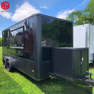 Fast-Food-Wagen Mobile Küche Restaurant Hot Dog Cart Taco Truck Kaffee anhänger Food Kiosk Truck Bbq Concession Trailer