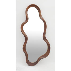 Specchi Decorativi da Parete in Stile Rustico, Specchio Decorativo Irregolare in Legno da Appendere per Ingresso, Soggiorno e Casa - Product Image 6