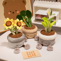 Boneka Kaktus Figur Bunga Matahari Kecil Isi Kapas PP Super Lembut, Mainan Boneka Calla Lily Tipe Beruang, Dekorasi Halloween