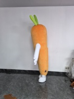 Costume de mascotte gonflable personnalisé en forme de carotte bleue pour adultes unisexe, à utiliser pour la fête de Thanksgiving