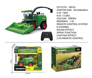 2.4G 6CH télécommande tracteur agricole jouet ensemble enfants remplacer pièces pulvérisation éclairage RC voiture Simulation jouets pour enfants - Product Image 3