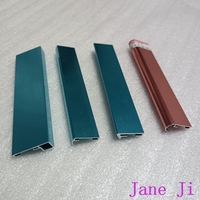 Tira de marco de fotos de aluminio anodizado cepillado profesional