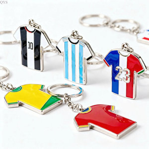 QYS Porte-Clés Maillot Football Alliage Zinc Personnalisé Cadeau Fan 2026 - Product Image 5