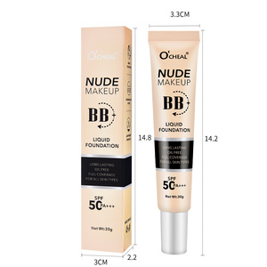 Fond de teint liquide personnalisable avec logo, longue tenue, hydratant et anti-âge ; Fond de teint liquide au fini naturel, <span class=keywords><strong>crème</strong></span> BB <span class=keywords><strong>CC</strong></span> - Product Image 2