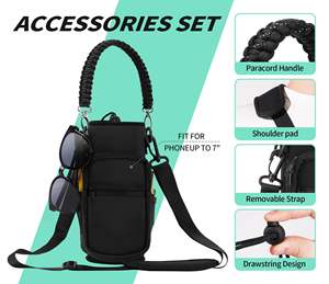 32/40/64/87/128 oz <b>Water</b> <b>Bottle</b> <b>Carrier</b> Bag Neoprene for Stanley Sleeve with 4 Pocket Sport <b>Water</b> Holder with Handle - Product Image 6