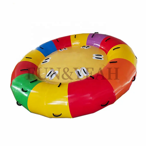 Tubo da sci rimorchiabile ad acqua saturno Rocker 8 persone pazze galleggianti sport acquatici girocollo gonfiabile come Disco Boat - Product Image 1