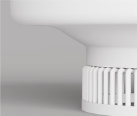 Ventilateur de plafond sans pales avec fonction de purification de l'air, design contemporain, éclairage LED RGB à télécommande pour chambre et salle à manger