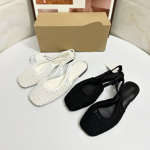 Sandali Estivi da <span class=keywords><strong>Donna</strong></span> con Punta Rotonda, Tacco Piatto Intrecciato, Fondo Piatto, Cinturino e Stile Traforato - Product Image 2