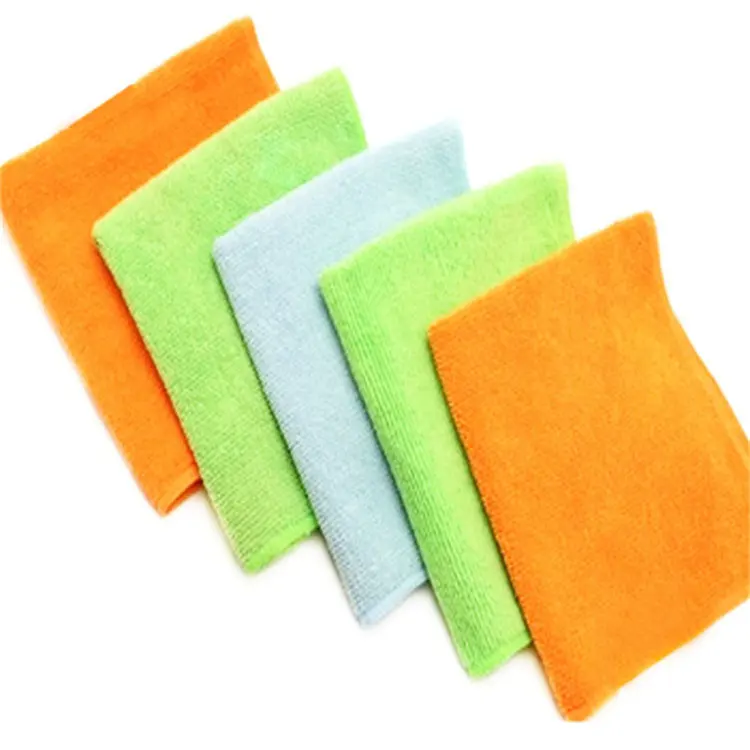 400 Gsm Microfiber Car Cleaning Soft Towel For Edge Less Small Car Care Cloth