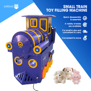 Máquina de Rellenar Peluches Portátil con Forma de Tren, Máquina de Fabricación de Peluches con Luces, Aspecto Adorable - Product Image 1