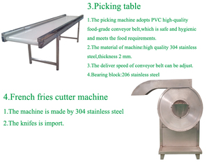 Machine entièrement automatique pour la fabrication de chips de pommes de terre, machine à frites fraîches surgelées, ligne de production de chips de pommes de terre - Product Image 5