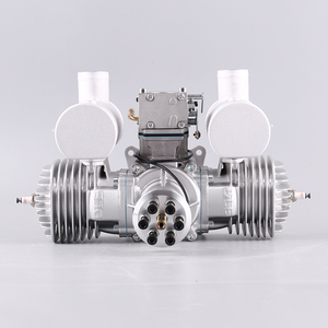 Motor de Gasolina RC DLE170 de 170 CC, Bicilíndrico, Dos Tiempos, Escape Lateral, Refrigeración por Aire Natural, Arranque Manual para Aviones RC de Ala Fija - Product Image 1