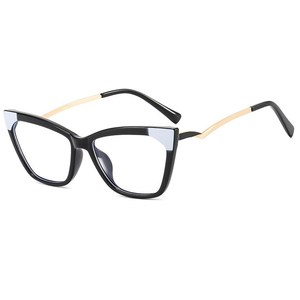 DL lunettes oeil de chat mode nouveauté Anti lumière bleue lunettes de lecture cadre en gros femme TR optique lunettes 2022 - Product Image 4