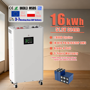 Batterie LiFePO4 JK V19 BMS 48V 51.2V 314Ah 16kWh à cycle profond 8000+ pour stockage domestique, cellule de batterie au lithium en stock en Pologne - Product Image 1