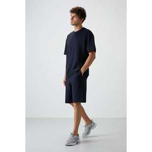 Ensemble de shorts pour homme en coton bleu marine, coupe ample, basique, 100% coton, 85249 - Product Image 6