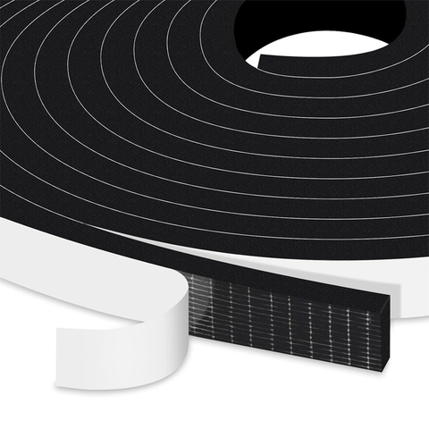 Wholesale Single Sided Weather Stripping Door Seal Adhesive Foam Tape Soundproof Rubber Seal Strip for Windows