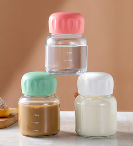 Mini <span class=keywords><strong>gobelet</strong></span> en verre borosilicate de 200 ml, mignon, portable, <span class=keywords><strong>personnalisé</strong></span>, avec paille et bouchon, pour enfants, pour le lait et l'eau - Product Image 4