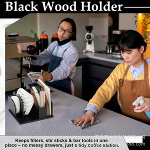 ที่วางกรองกาแฟพร้อมอุปกรณ์คนกาแฟสำหรับจัดระเบียบมุมกาแฟ - Product Image 4