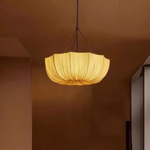 JYLIGHTING Paraguas Estilo Vintage Francés Wabi-sabi Lámpara de Araña de Tela Colgante para Sala de Estar Dormitorio Restaurante - Product Image 2